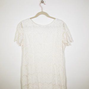 Preston & York White Lace Dress, Size 16